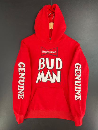 80’s BUDWEISER Made in USA Size L Vintage Hoodie Sweat-shirt / E344