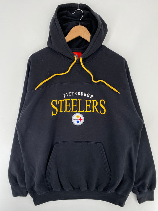 Vintage PITTSBURGH STEELERS Size Approx.XL NFL Sweat-Shirt / E5986S