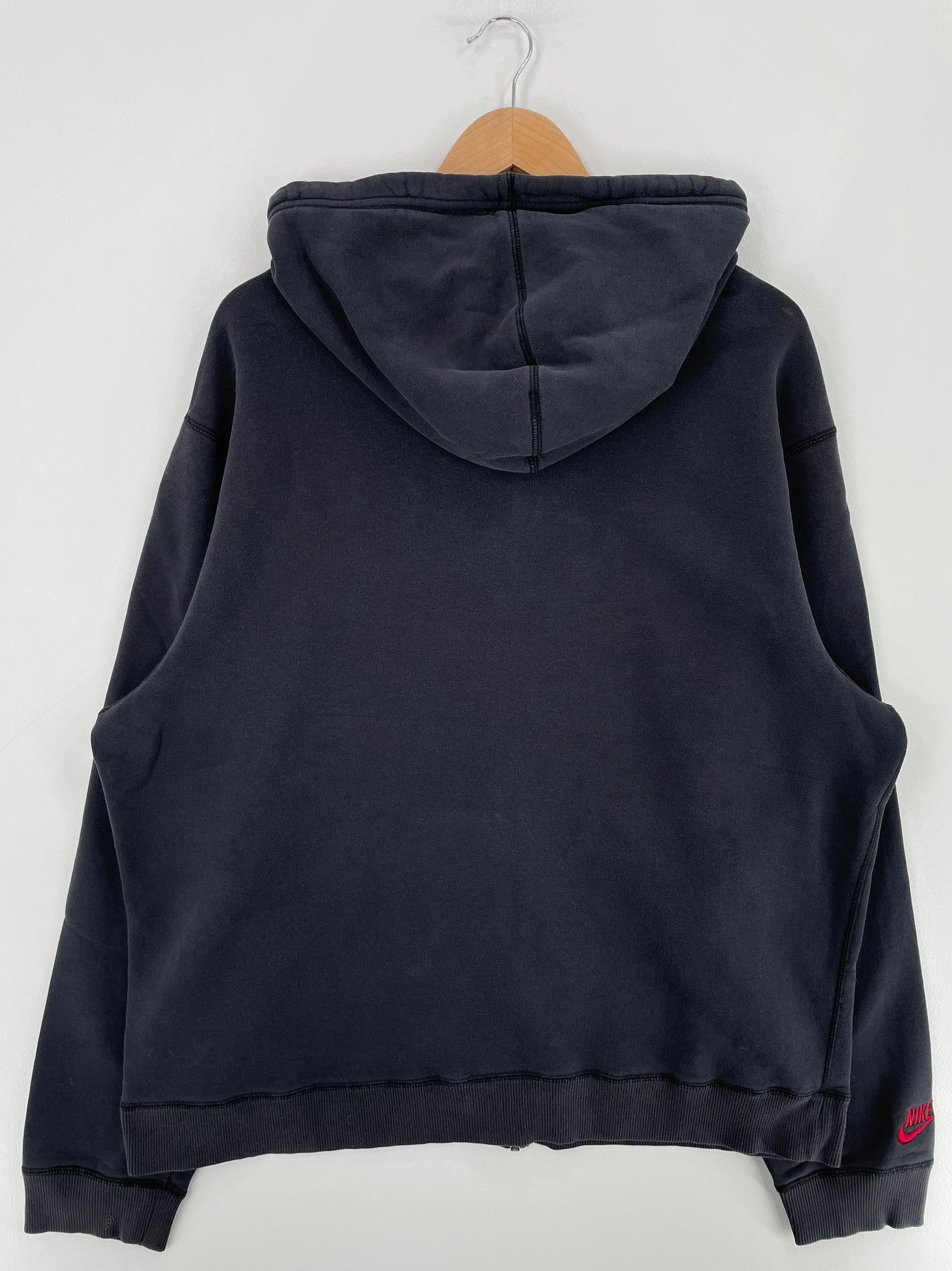 00' NIKE Size XL Vintage Hoodie Zip-up Sweat-shirt / E3566S
