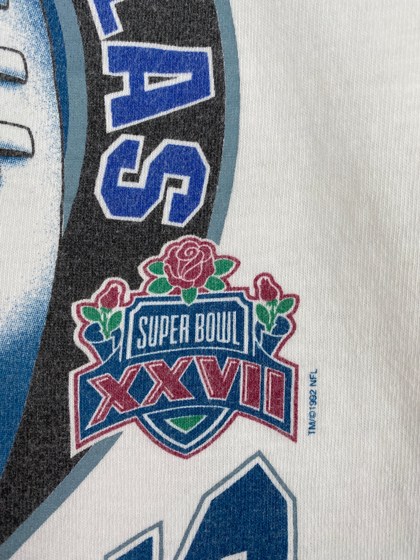 1993 STARTER x DALLAS COWBOYS Made in USA Size L Vintage NFL T-shirt / A4444