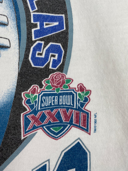 1993 STARTER x DALLAS COWBOYS Made in USA Size L Vintage NFL T-shirt / A4444