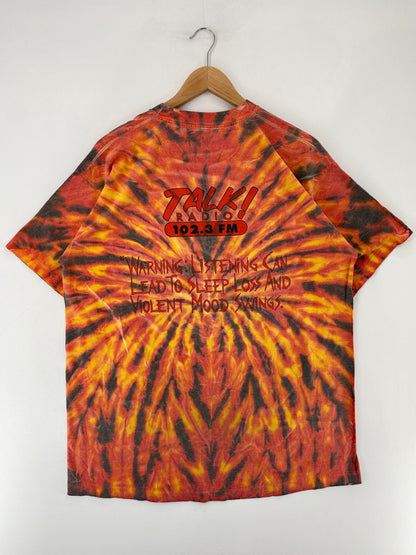 90's TALK! Radio 102.3FM Size Approx. XL Vintage Music T-shirt / E6488T