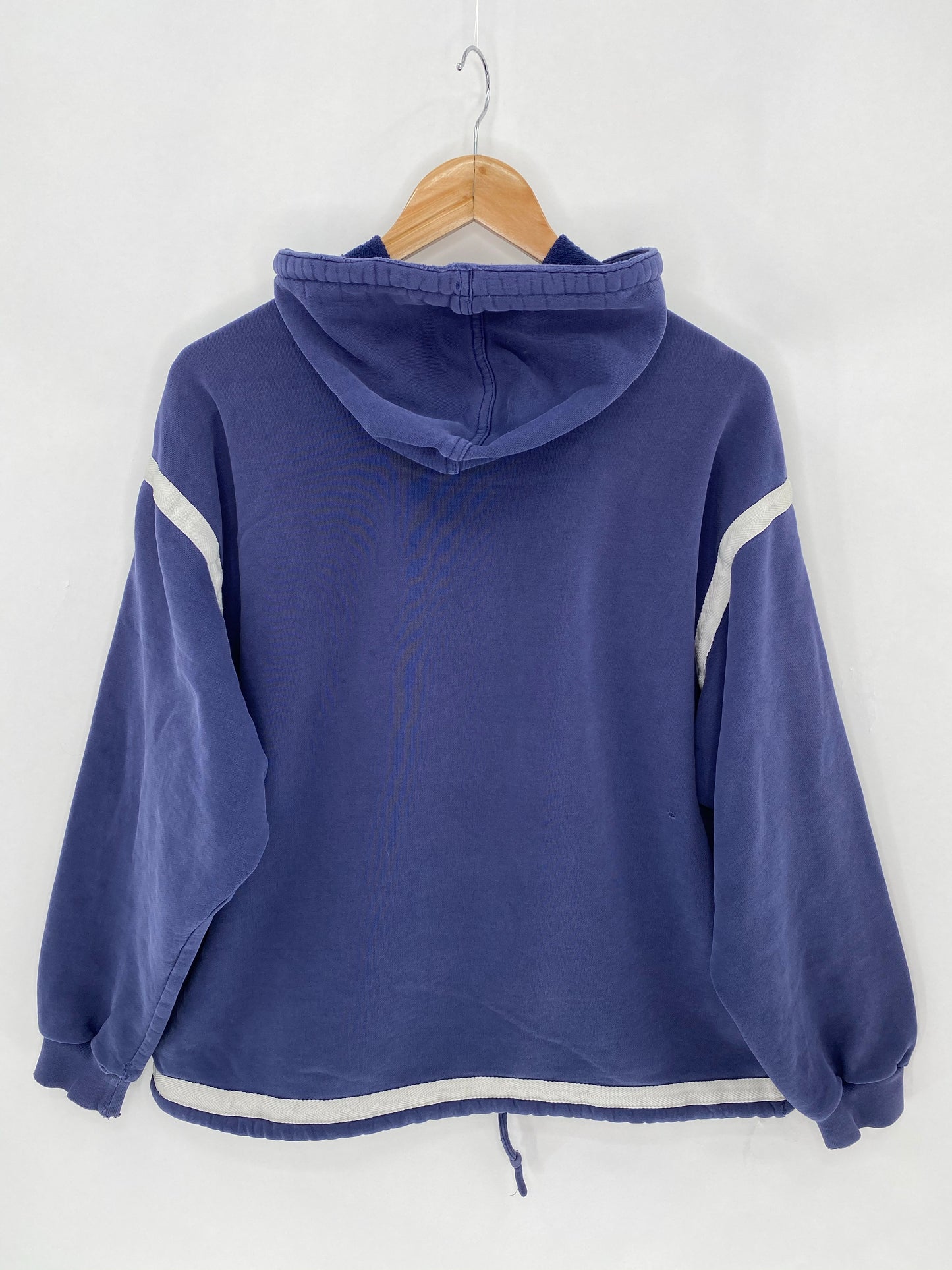 90’s NIKE Size M Damaged Vintage Half-zip Hoodie Sweat-shirt  / 6004