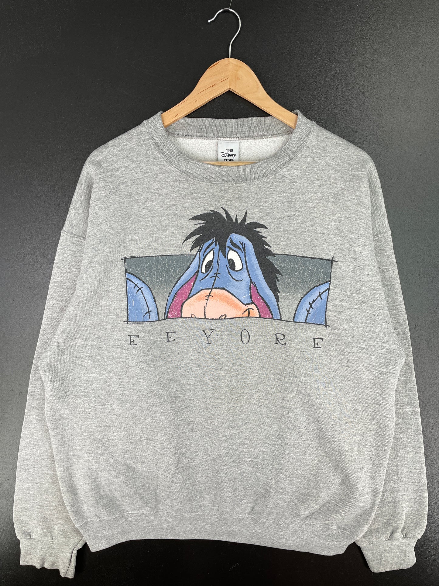 90's DISNEY EEYORE Made in USA Size XL Vintage Sweat-shirt / A4507
