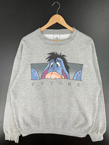 90's DISNEY EEYORE Made in USA Size XL Vintage Sweat-shirt / A4507