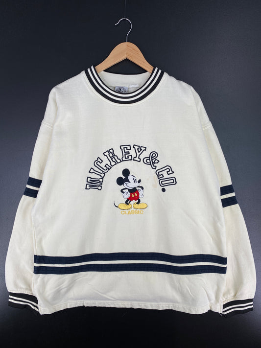 90's DISNEY MICKEY Size Approx.XL Vintage Sweat-shirt / E5421S