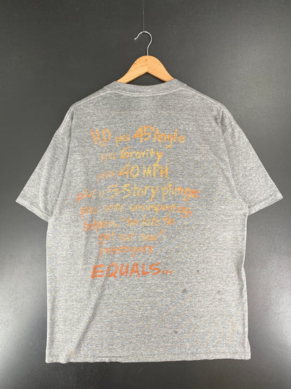 90's SPLASH MOUNTAIN Made in USA Size Approx.L Vintage T-Shirt / E6707T