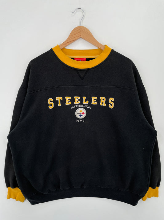 Vintage PITTSBURGH STEELERS Size XL NFL Sweat-Shirt / A7428