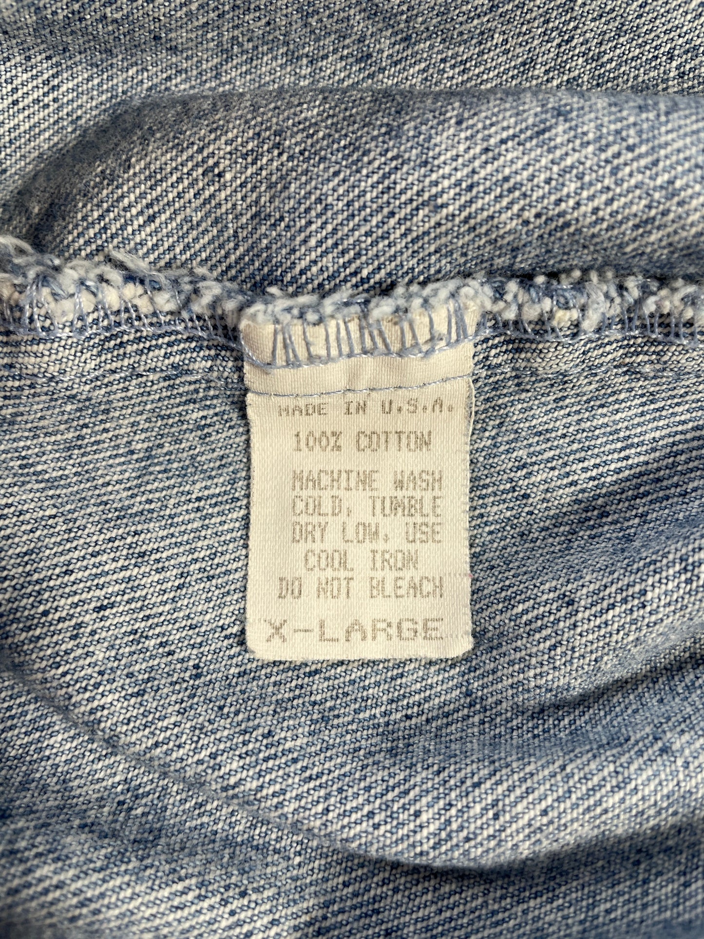 90's CAMEL Made in USA Size XL Vintage Denim Jacket / A9756