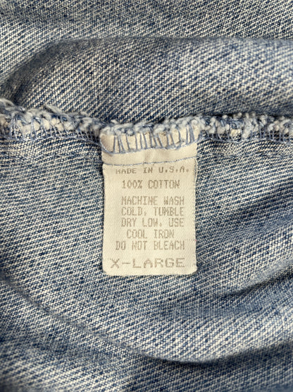 90's CAMEL Made in USA Size XL Vintage Denim Jacket / A9756