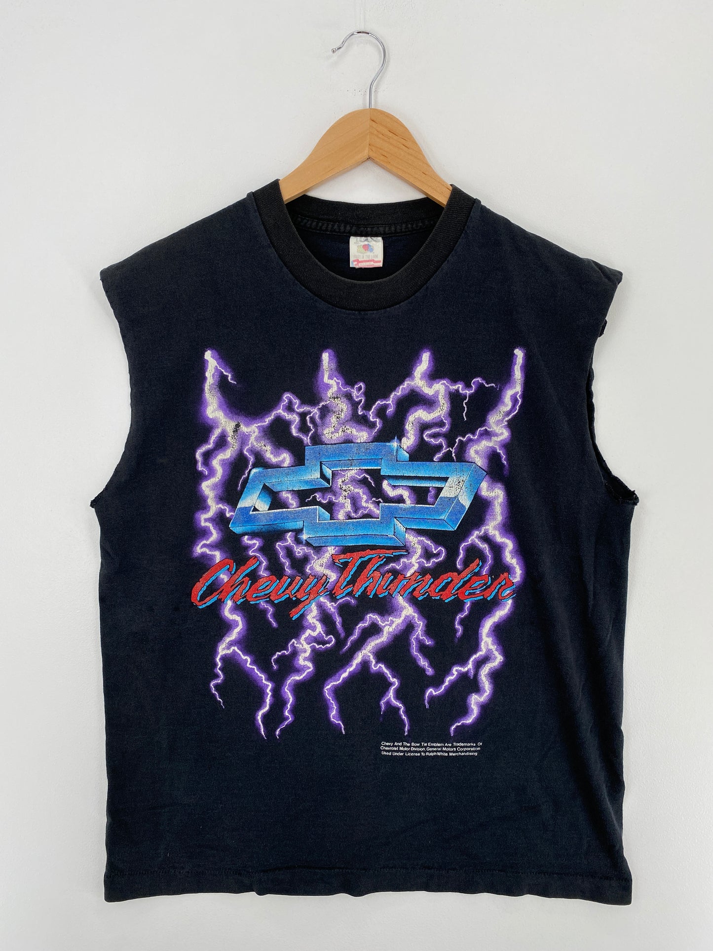 90's CHEVY THUNDER Made in USA Size L Vintage Racing T-Shirt / A4557