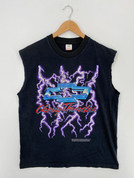 90's CHEVY THUNDER Made in USA Size L Vintage Racing T-Shirt / A4557