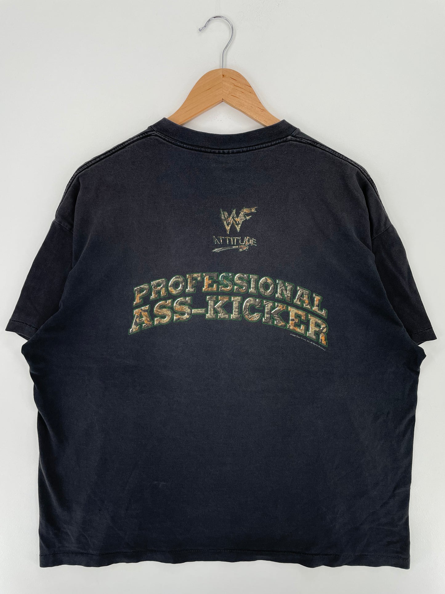 1998 STONE COLD Size No Tag (Approx.XL-XXL) Vintage WWE T-Shirt / A2502