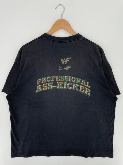 1998 STONE COLD Size No Tag (Approx.XL-XXL) Vintage WWE T-Shirt / A2502