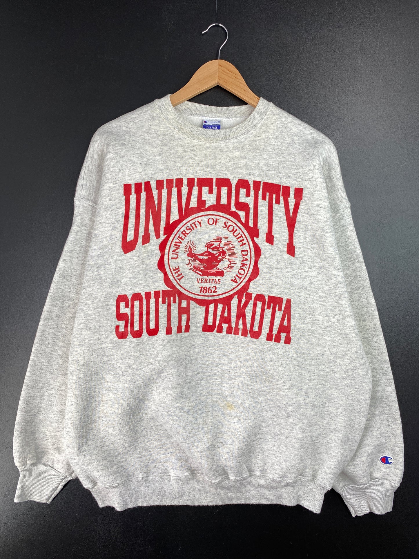Vintage UNIVERSITY OF SOUTH DAKOTA Made in USA Size XXL College Sweat-shirt / A9606
