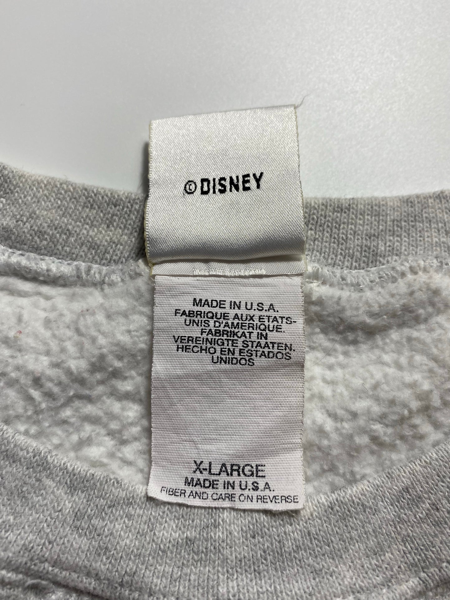 90’s DISNEY MICKEY Made in USA Size XL Vintage Sweat-shirt / K6158