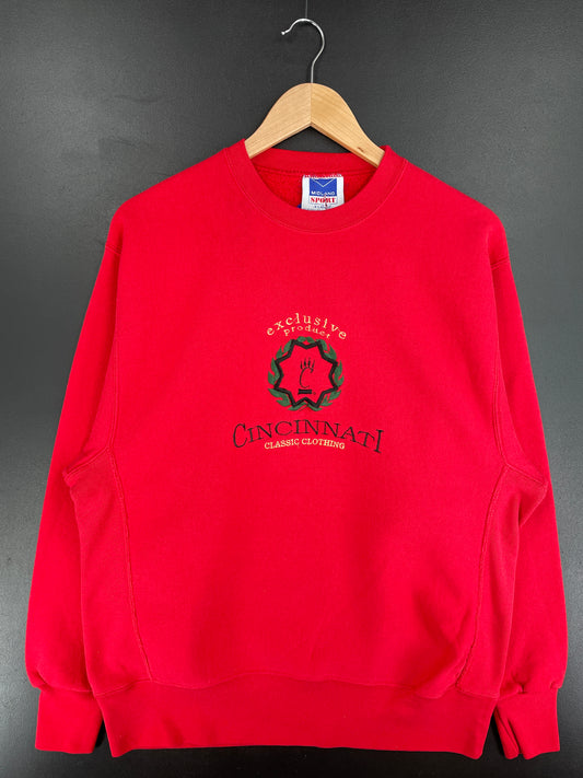 .90's CINCINNATI BEARCATS Made in USA Size XL Vintage College Sweat-Shirt / E3673S