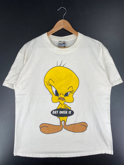 .90’s  LOONEY TUNES TWEETY Made in USA Size L Vintage T-Shirts / A5508