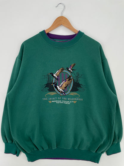 Vintage DUCK Size XL Animal Sweat-Shirt / E710