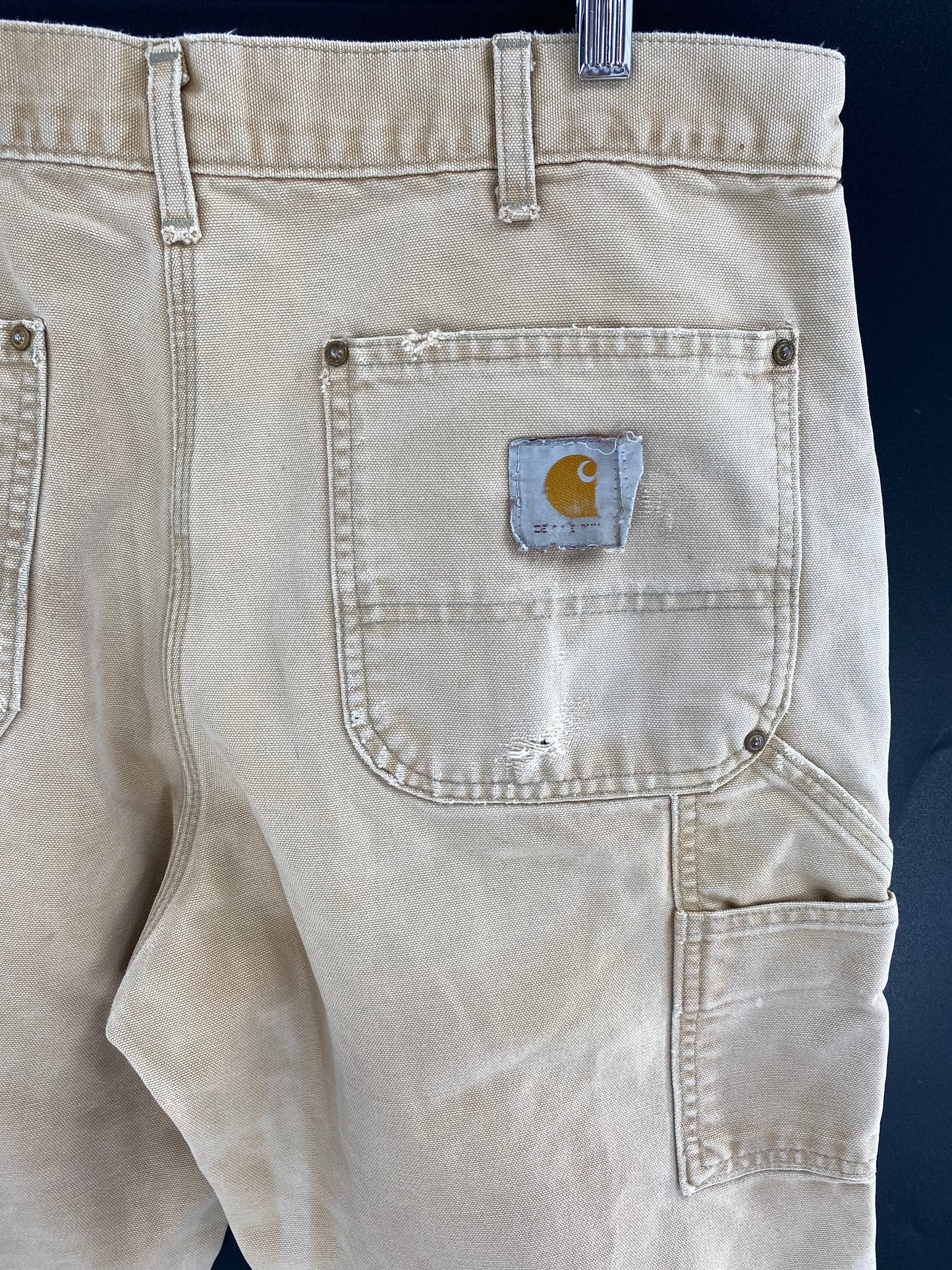 Vintage CARHARTT Size W33xL30.5 Double Knee Duck Pants / A1094