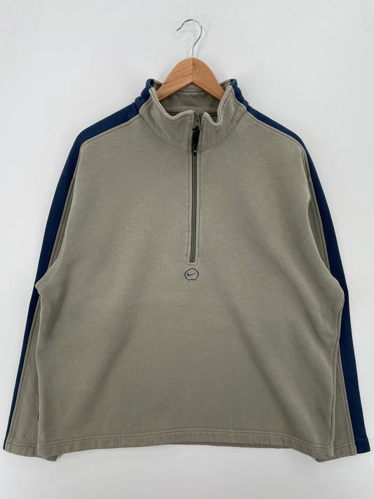 00' NIKE Size XL Vintage Half Zip-up Sweat-Shirt / A7881