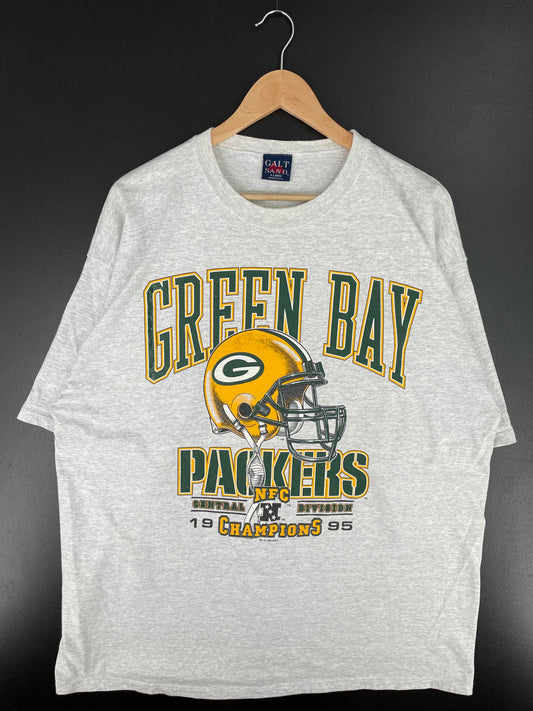 1995 GREEN BAY PACKERS Made in USA Size XL Vintage NFL T-shirt / E3046T