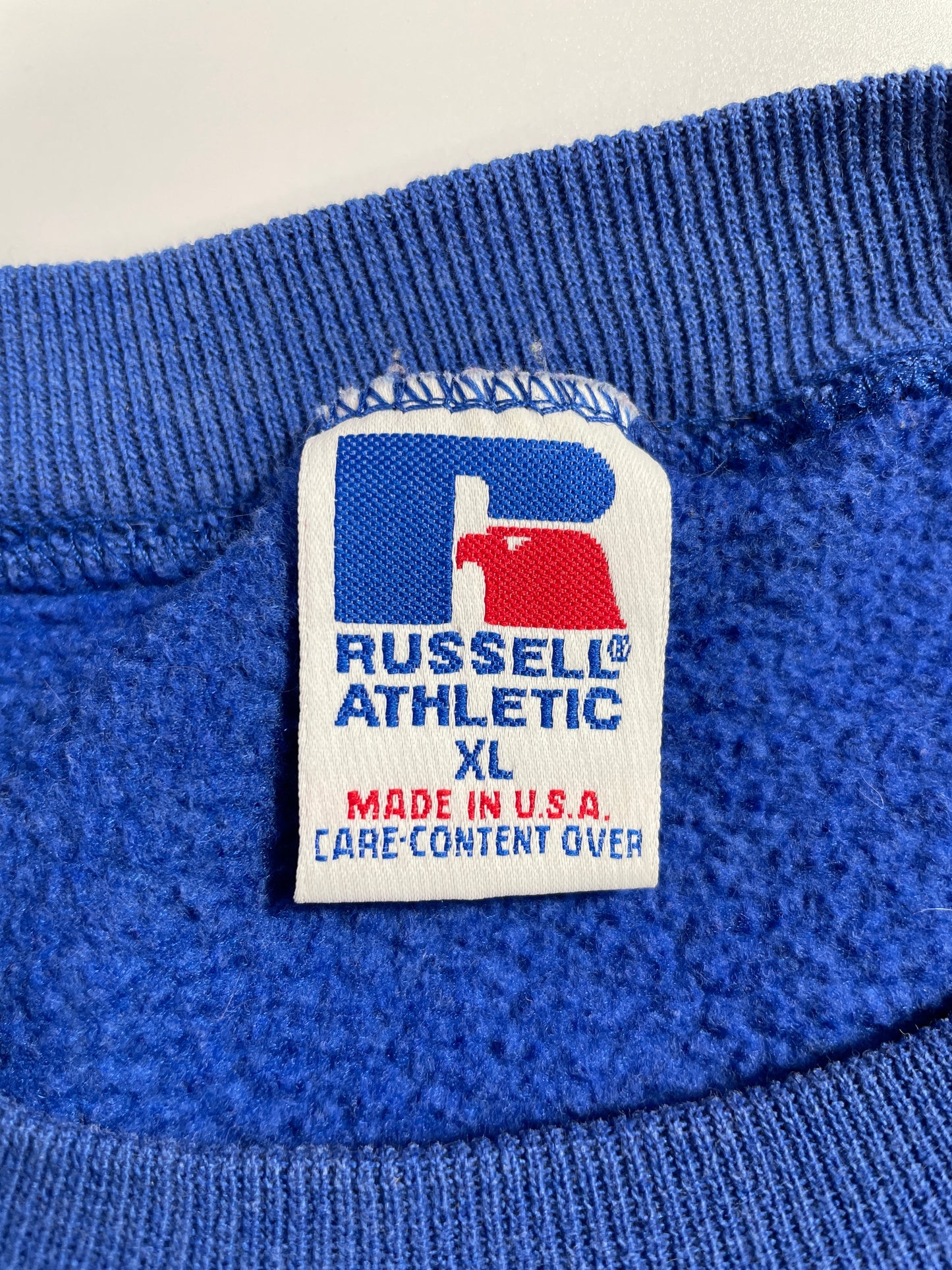 1993 RUSSELL x NEW YORK GIANTS Made in USA Size XL Vintage NFL Sweat-Shirt / E6062S