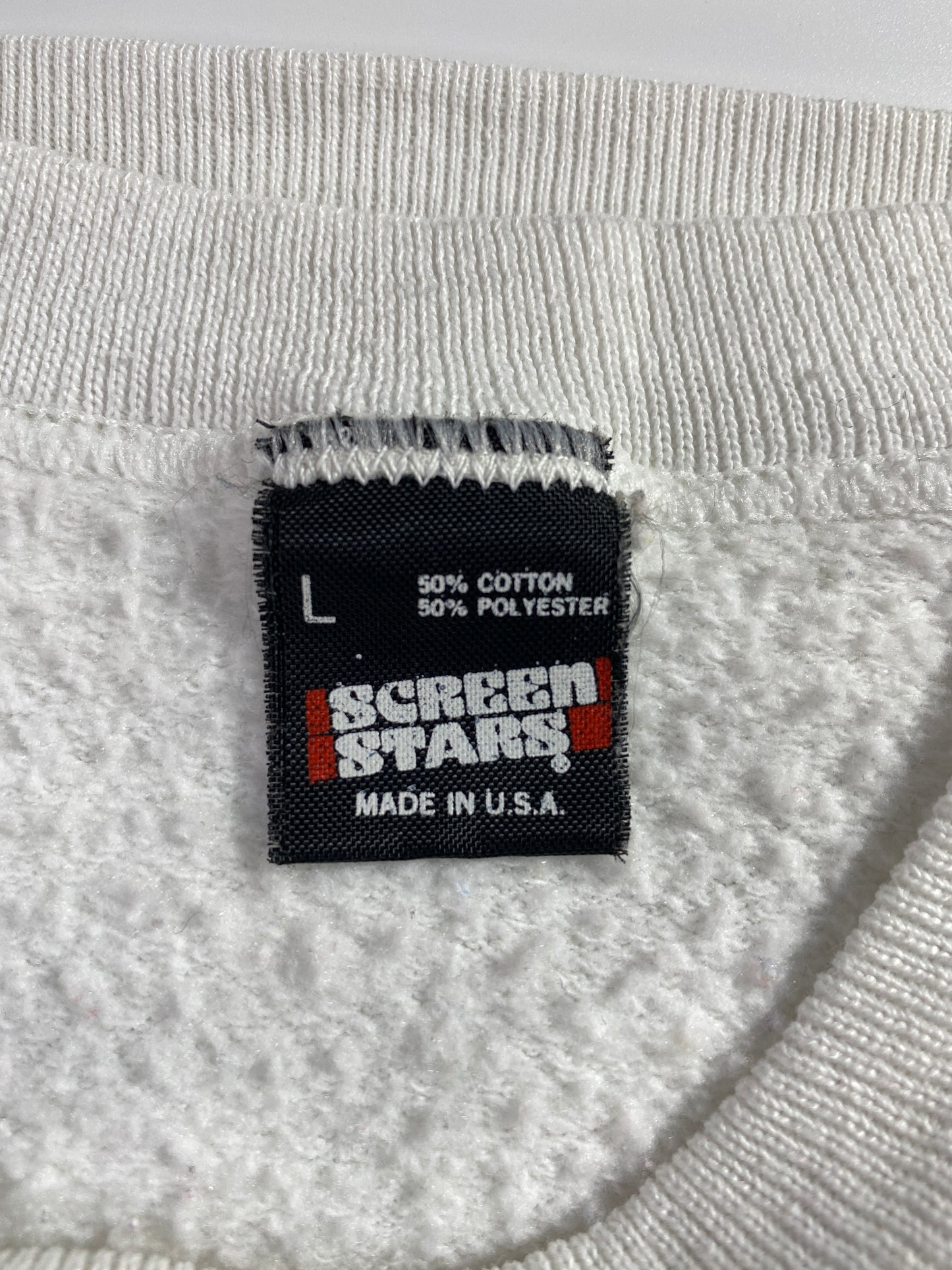 90's DISNEY MICKEY x MINNIE Made in USA Size L Vintage Sweat-shirt / A4859