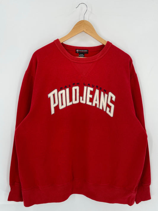 Vintage POLO JEANS RALPH LAUREN Size XL Sweat-Shirt / A9144