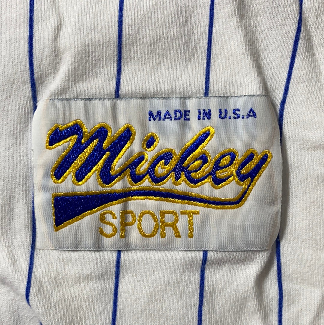 90’s DISNEY Made in USA Size L/XL Vintage Baseball Button Up Shirts / K4426