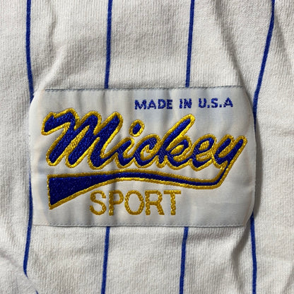 90’s DISNEY Made in USA Size L/XL Vintage Baseball Button Up Shirts / K4426