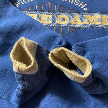 90’s STARTER x NOTRE DAME Size M Vintage College Sweat-Shirts/ K8723