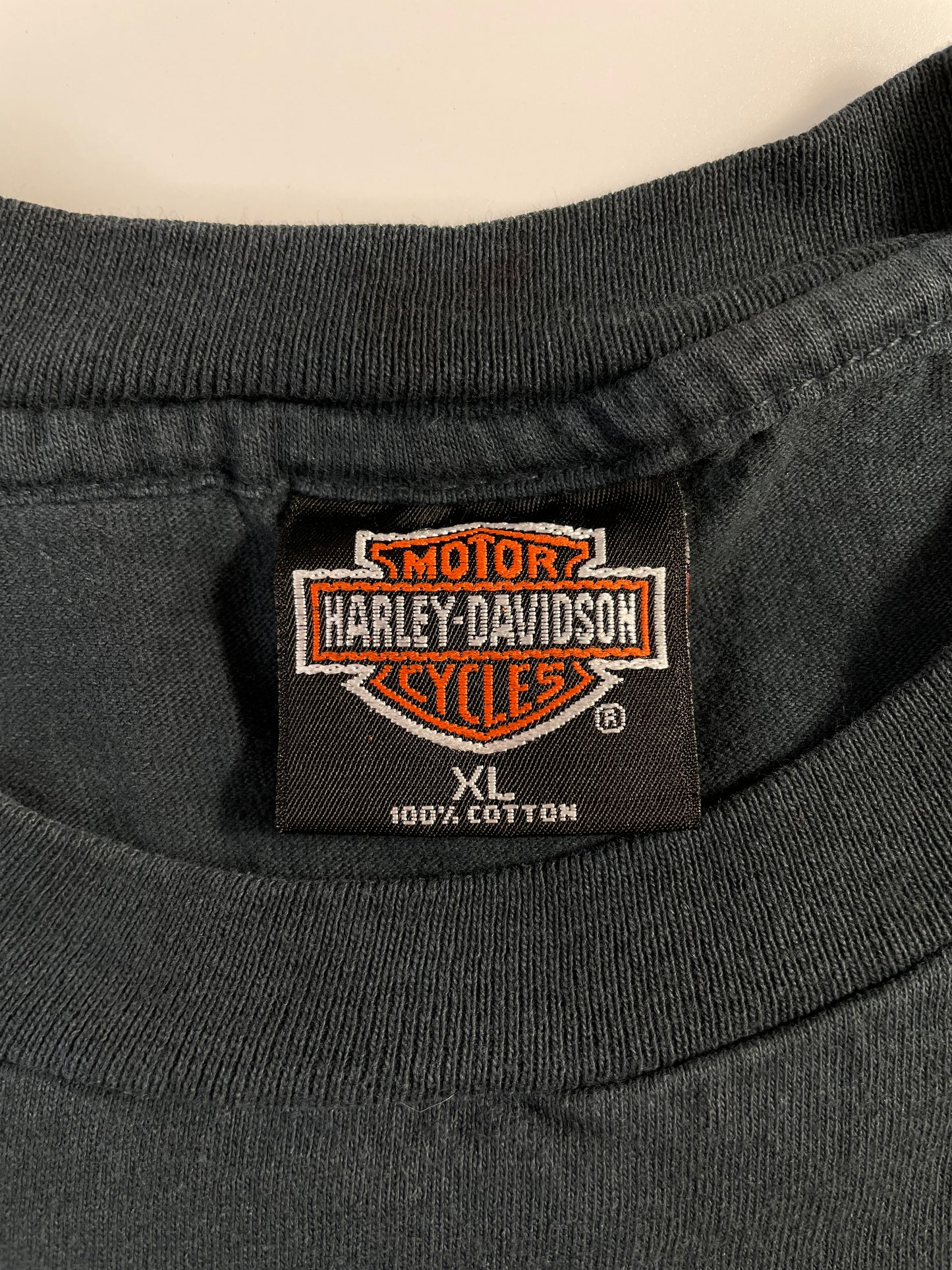 1998 HARLEY DAVIDSON x ILLINOIS Made in USA Size XL Vintage Long Sleeve T-Shirt / A1258