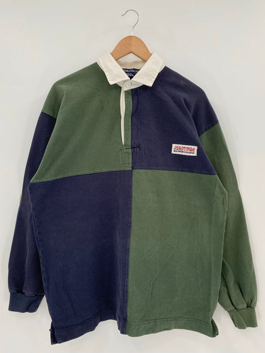 90’s NAUTICA Size L Rugby-Shirt / A7145