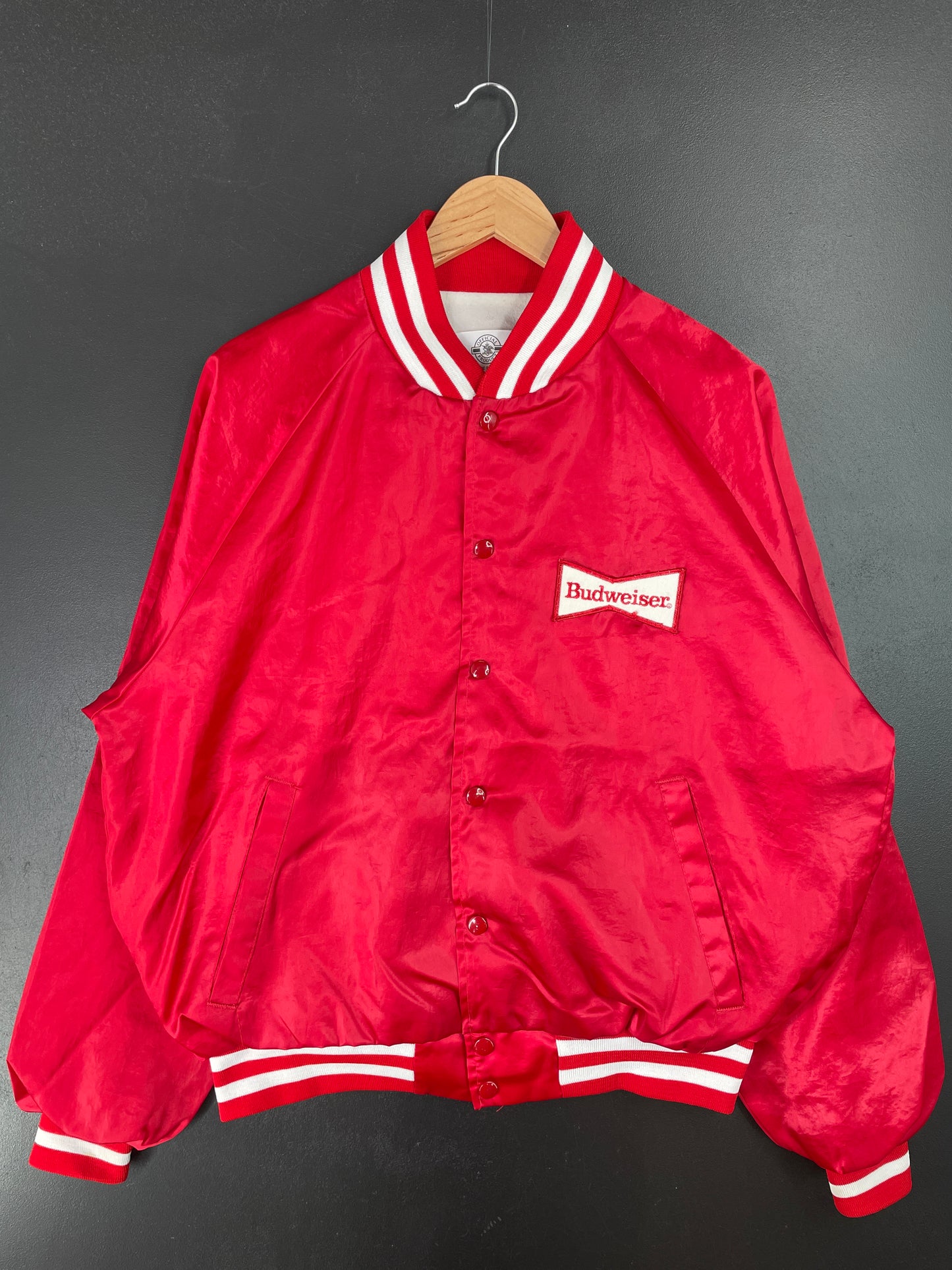 80’s BUDWEISER Made in USA Size XL Nylon Jacket / A9324