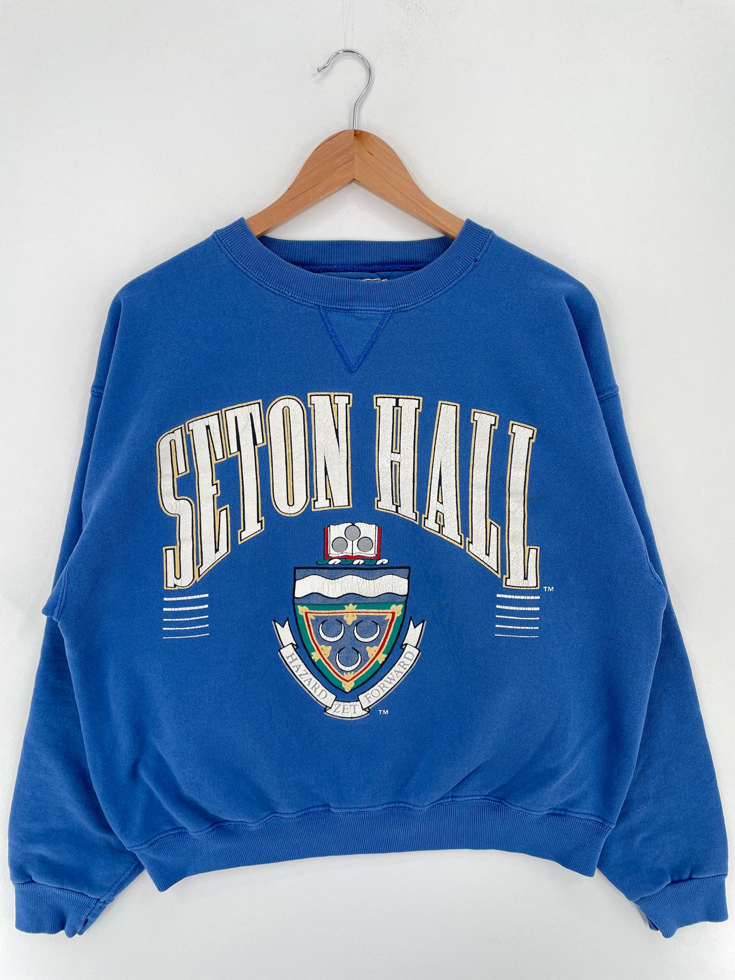 90's SETON HALL Made in USA Size M College Sweat-Shirt / A2333
