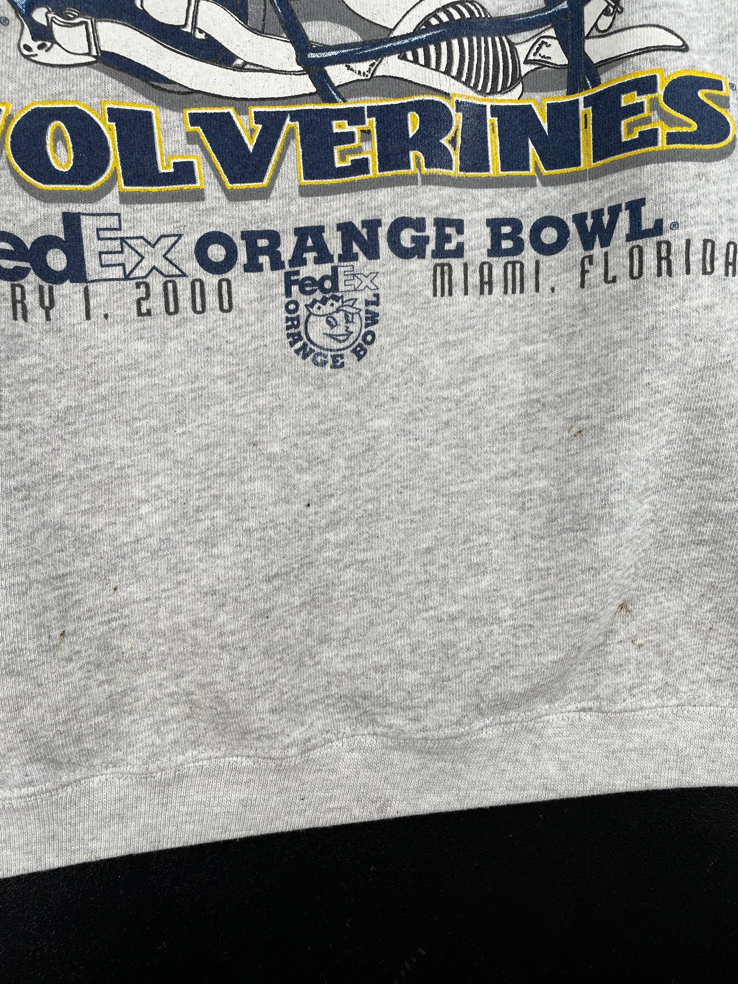 90’s MICHIGAN WOLVERINES Size XL Vintage College Sweat-Shirt / E2338S