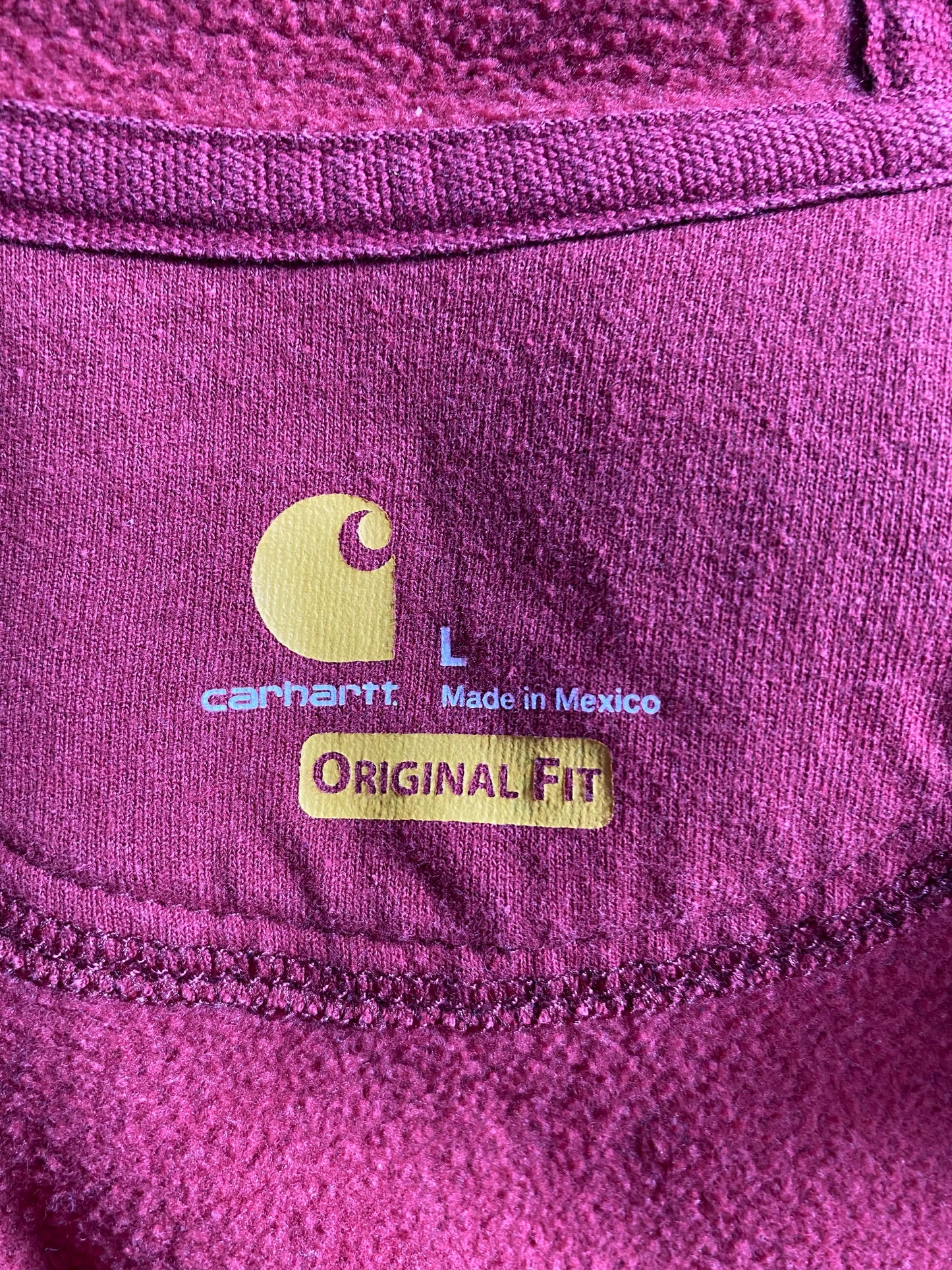 Vintage CARHARTT Size L Zip-up Hoodie Sweat-Shirt / K8495