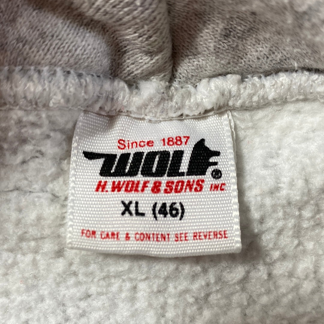 80’s CABRINI COLLEGE Made in USA Size XL Vintage Hoodie College Sweat-shirt / E4558S