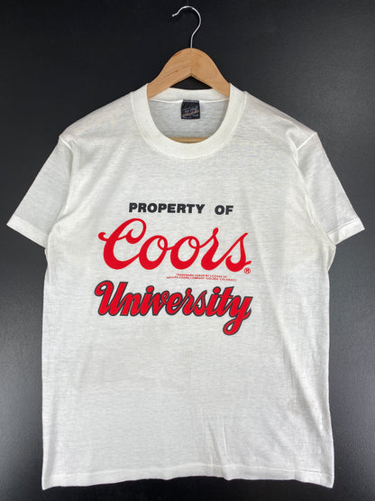 80’s PROPERTY OF COORS UNIVERSITY Made in USA Size L T-Shirt / A5194