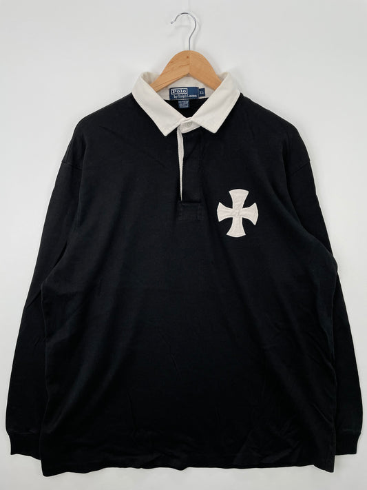 90's POLO RALPH LAUREN Size XL Vintage Rugby shirt / A1316