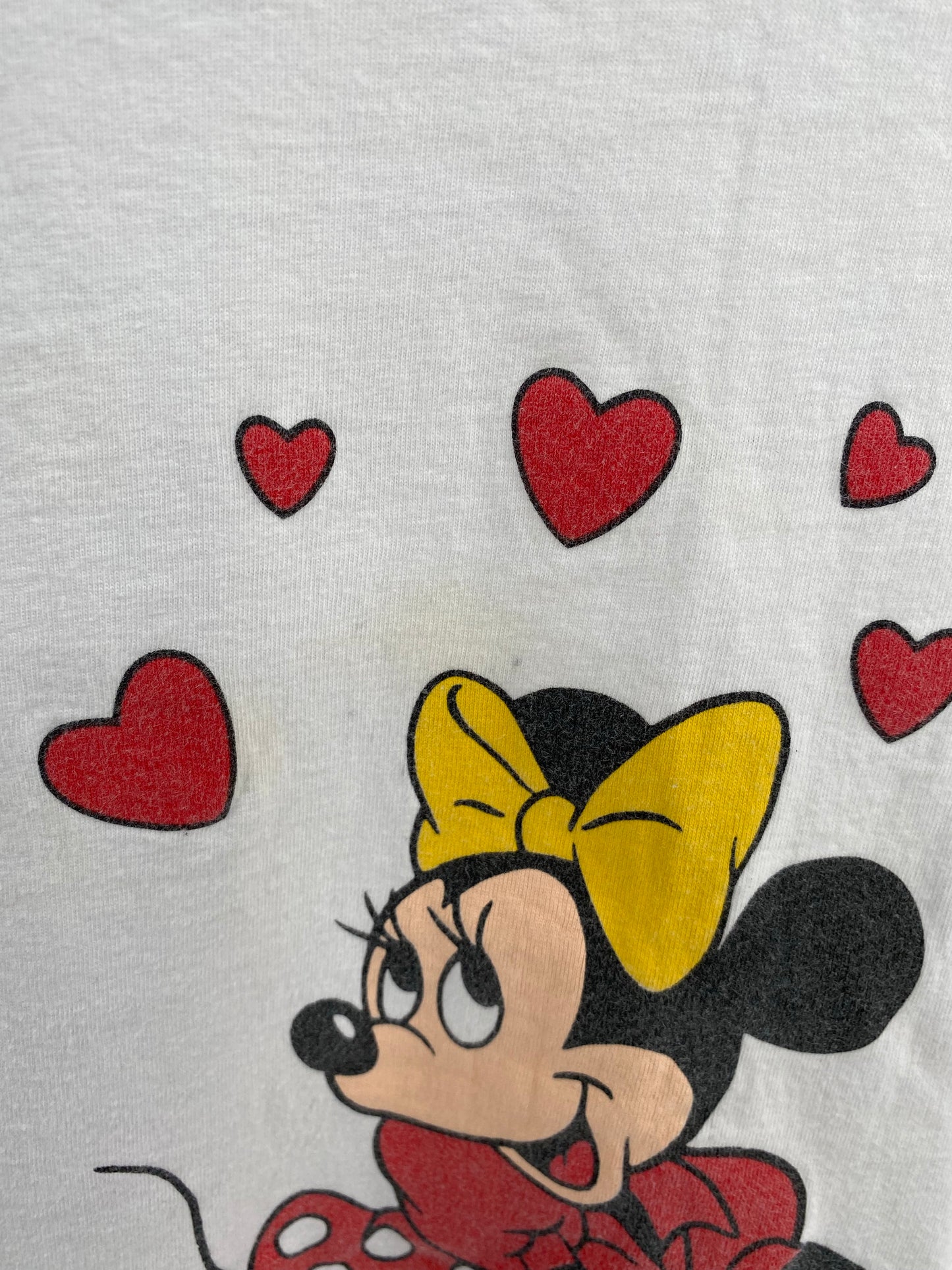 80’s DISNEY MINNIE MOUSE Made in USA Size XL Vintage T-Shirts / K4425