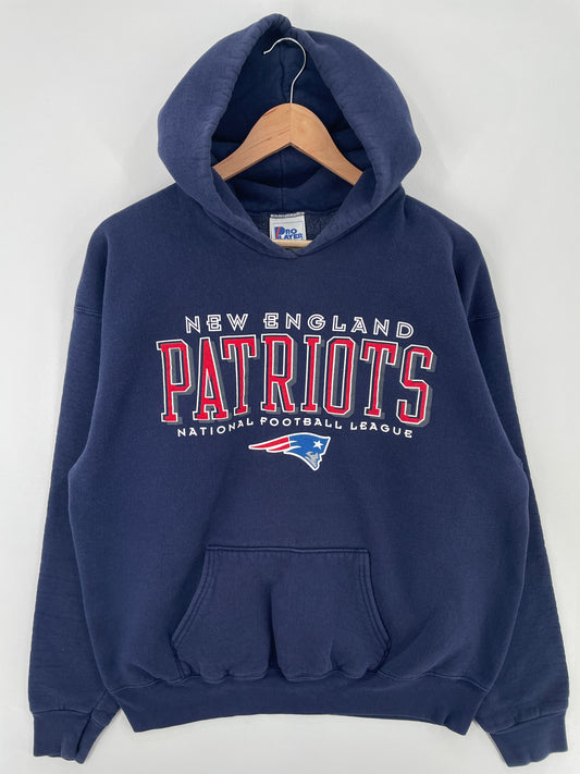 90’s NEW ENGLAND PATRIOTS Size XL Vintage NFL Hoodie Sweat-shirt / E14
