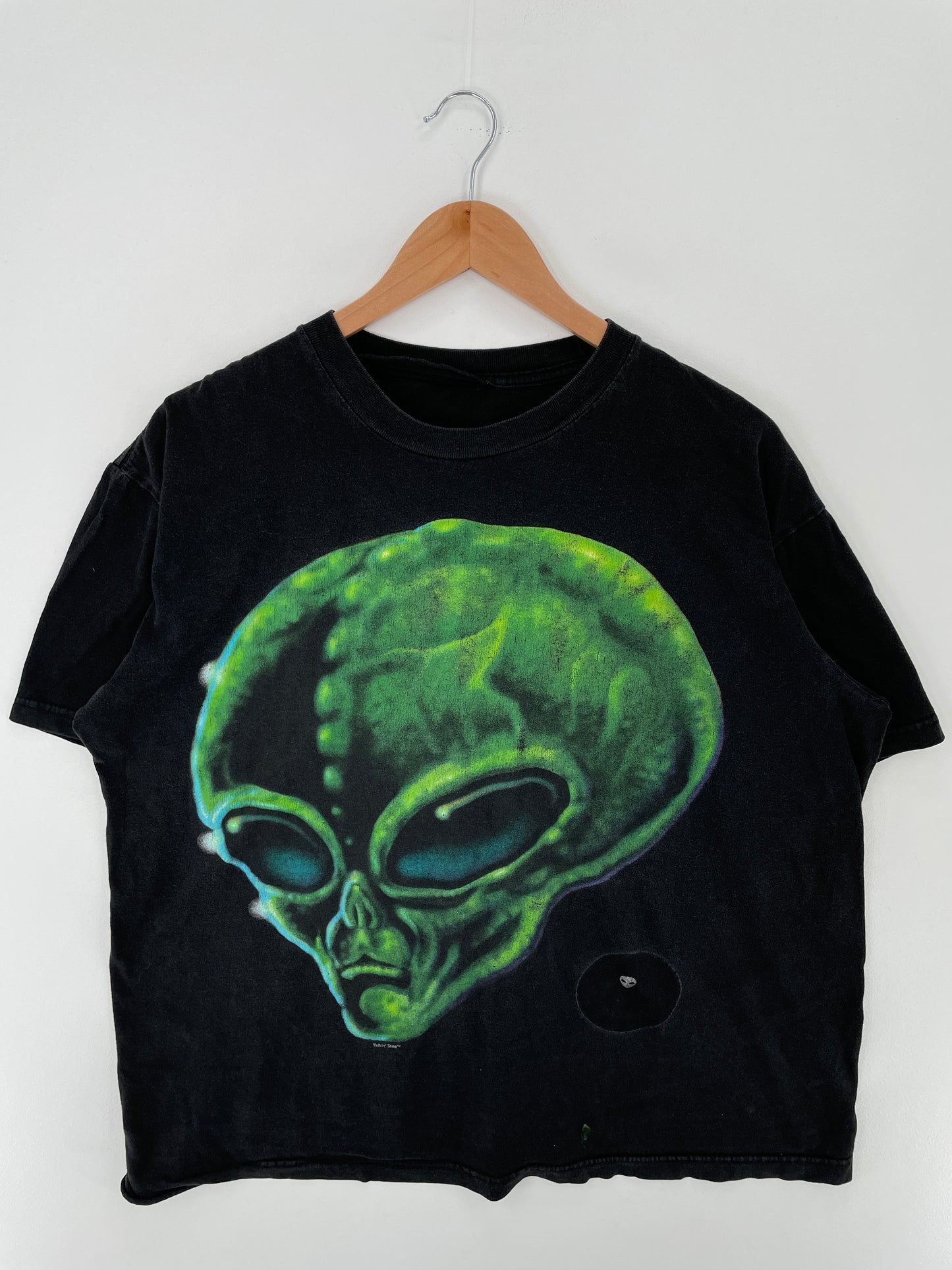 90's TALKING ALIEN Size No Tag (Approx.L) Vintage T-Shirt / A3640