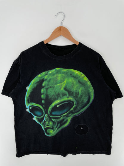 90's TALKING ALIEN Size No Tag (Approx.L) Vintage T-Shirt / A3640
