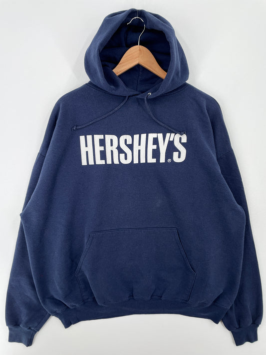 Vintage HERSHEY'S Size XL Hoodie Sweat-shirt / A8616