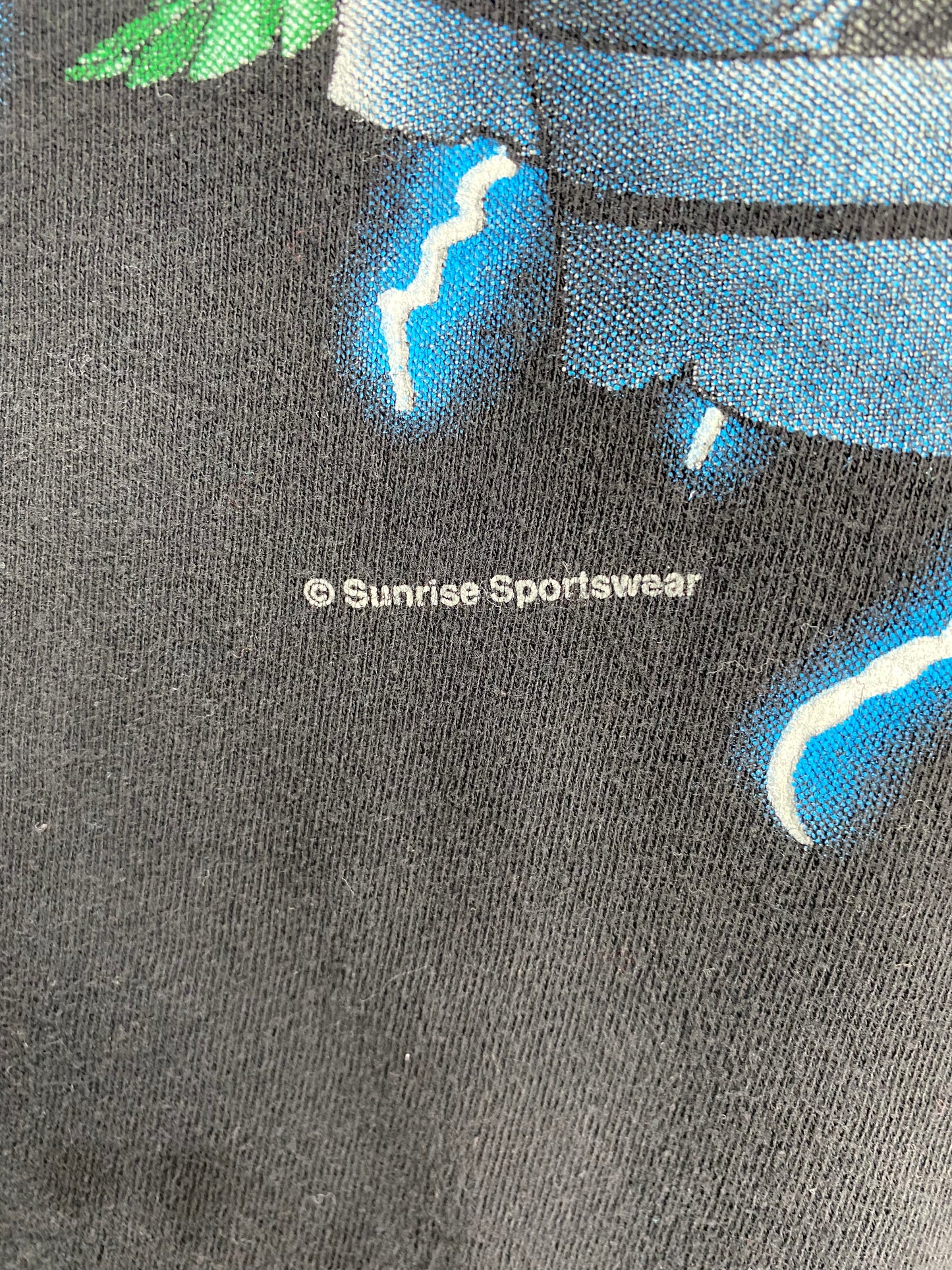 90's AMERICAN THUNDER WOLF Size XXL Vintage T- shirt / K9879