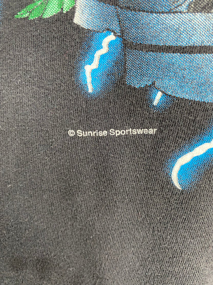 90's AMERICAN THUNDER WOLF Size XXL Vintage T- shirt / K9879