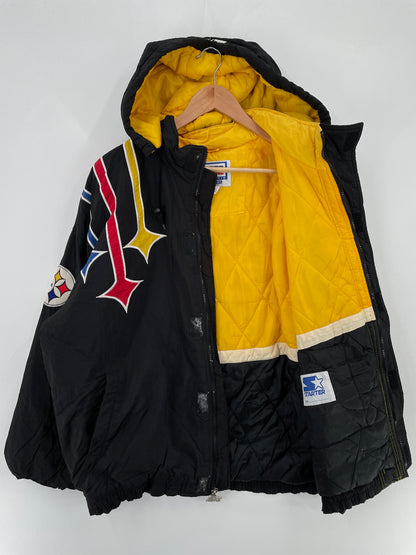 90’s STARTER x PITTSBURGH STEELERS Size L Vintage NFL Jacket / E3949J