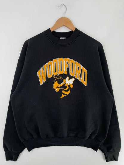 90's WOODFORD Made in USA Size XL Vintage College Sweat Shirt / E4962S